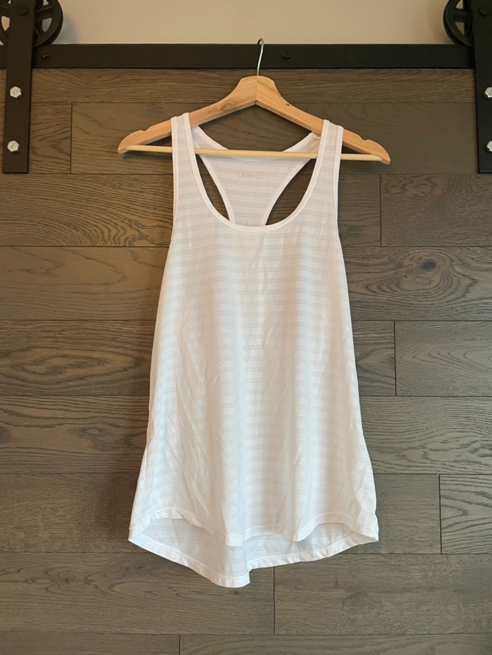 Zyia White Racerback Athletic Tank